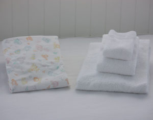 The Furies Cape Cod Linen Rental – Crib Sheet Set Package with Towels