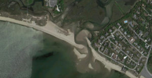 Present day location of Enoch Harding Salt Works, Buck's Creek, West Chatham, Google