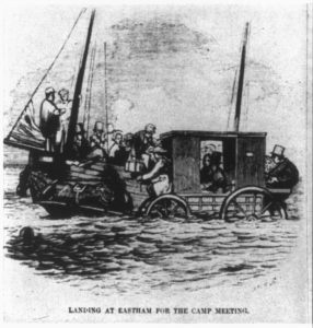 1852-Tourists-Landing-at-Eastham,-Religious-Camp-Meetings